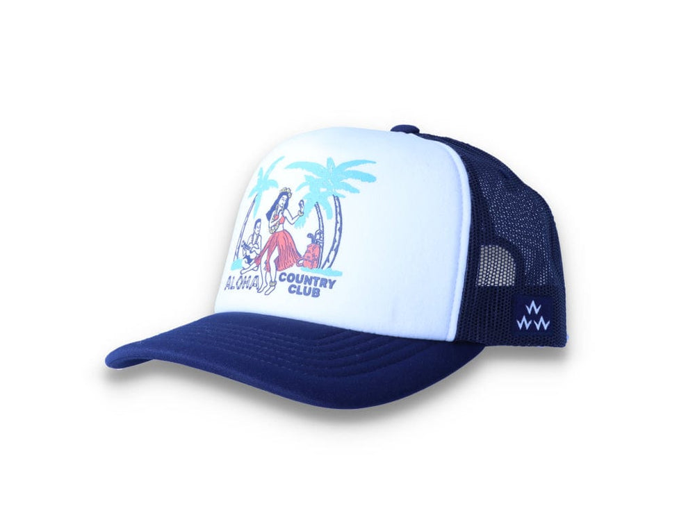 Trucker Cap Aloha Club White/Navy - LOKK