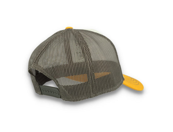 Trucker Cap White/Yellow/Dark Grey Atlantis Rapper Canvas - LOKK