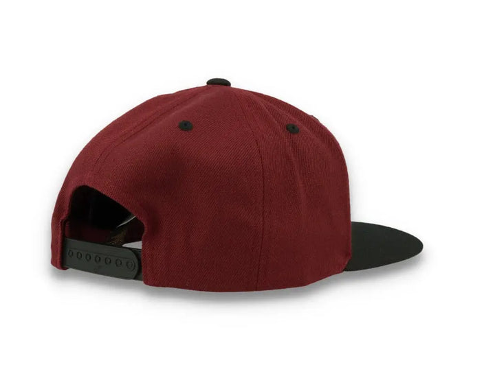 Yupoong Classic Snapback 6089MT Maroon/Black - LOKK