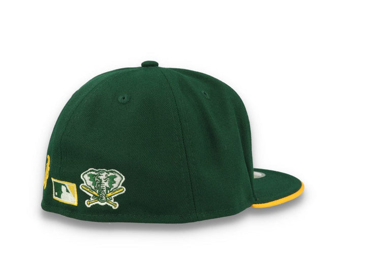 59FIFTY Team Colour Split Oakland Athletics Dark Green - LOKK