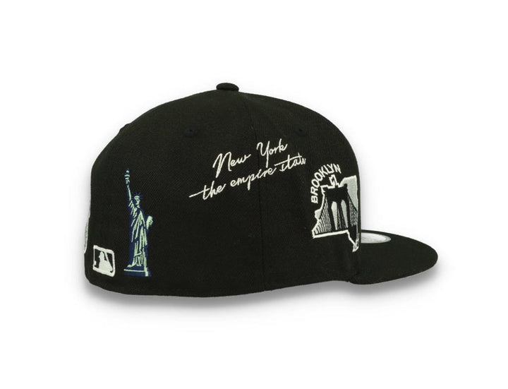 59FIFTY Script New York Yankees Black/White - LOKK