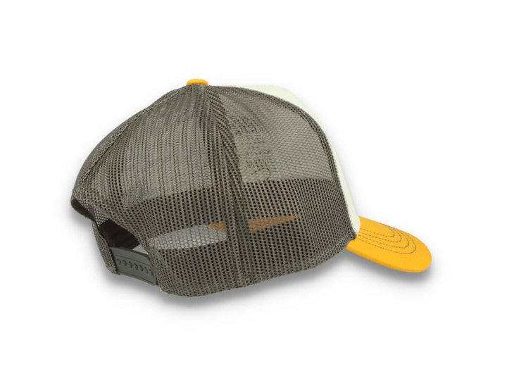 Trucker Cap White/Yellow/Dark Grey Atlantis Rapper Canvas - LOKK