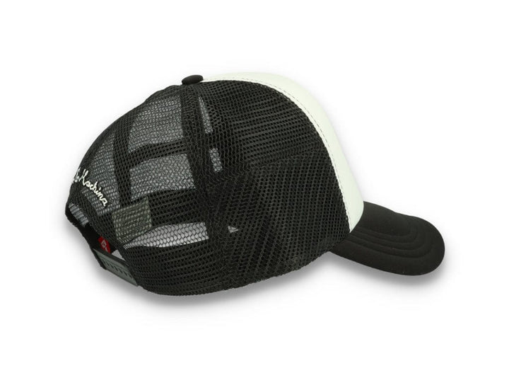 Trucker Cap Black Deus Circle Logo Black/White - LOKK