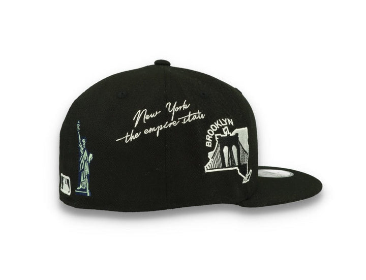 59FIFTY Script New York Yankees Black/White - LOKK