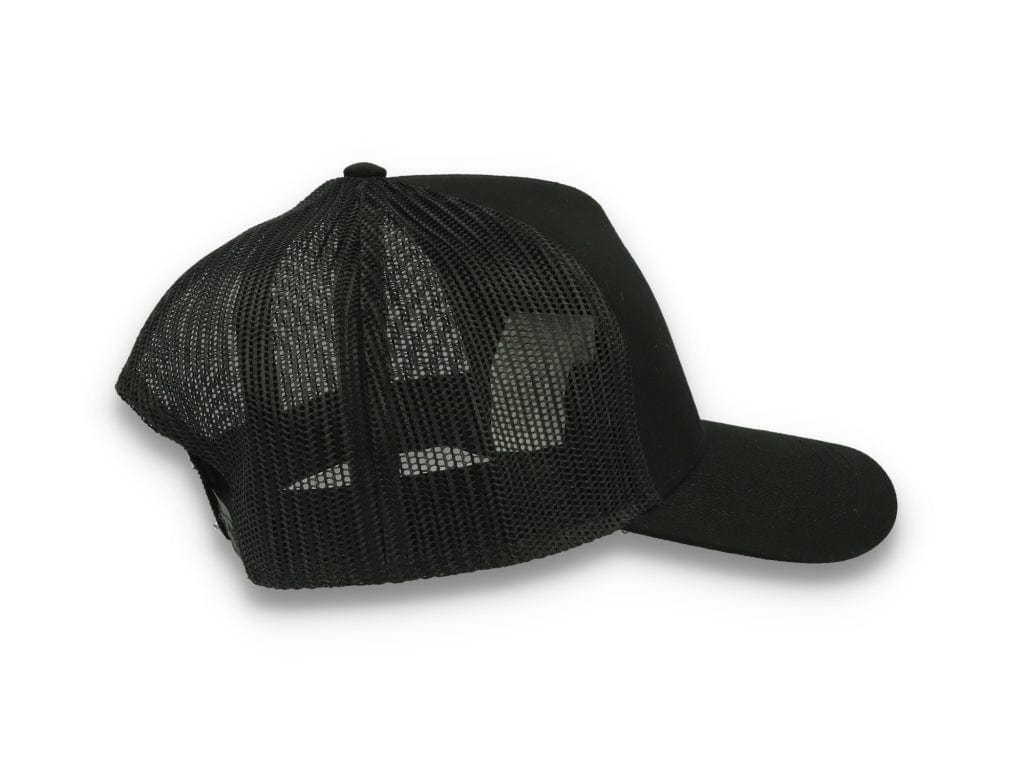 Trucker Cap Black/Black Atlantis Rapper Cotton - LOKK