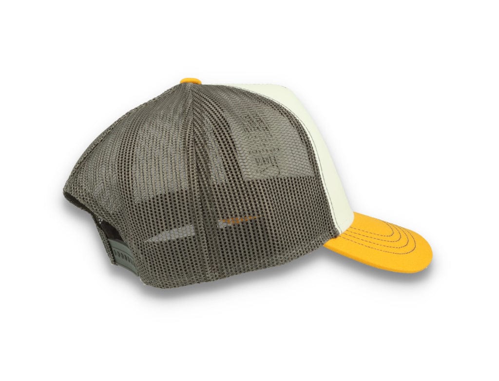 Trucker Cap White/Yellow/Dark Grey Atlantis Rapper Canvas - LOKK