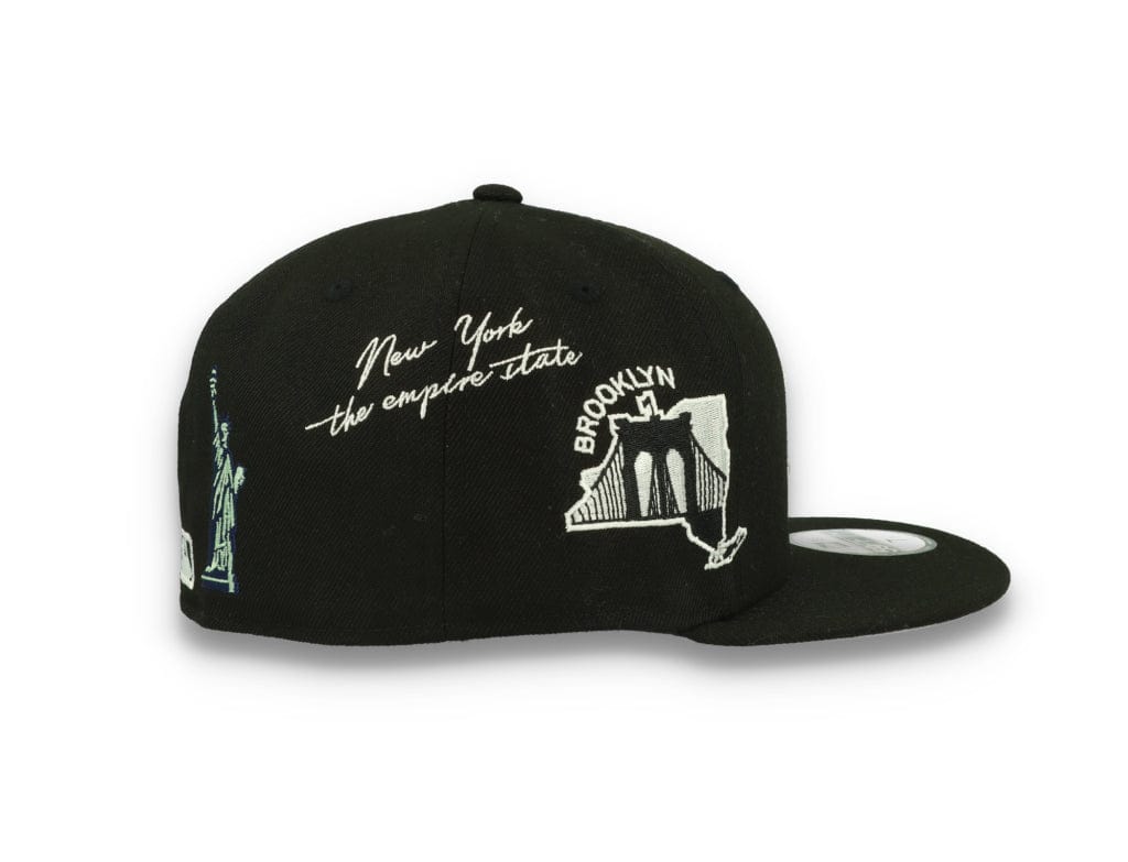 59FIFTY Script New York Yankees Black/White - LOKK