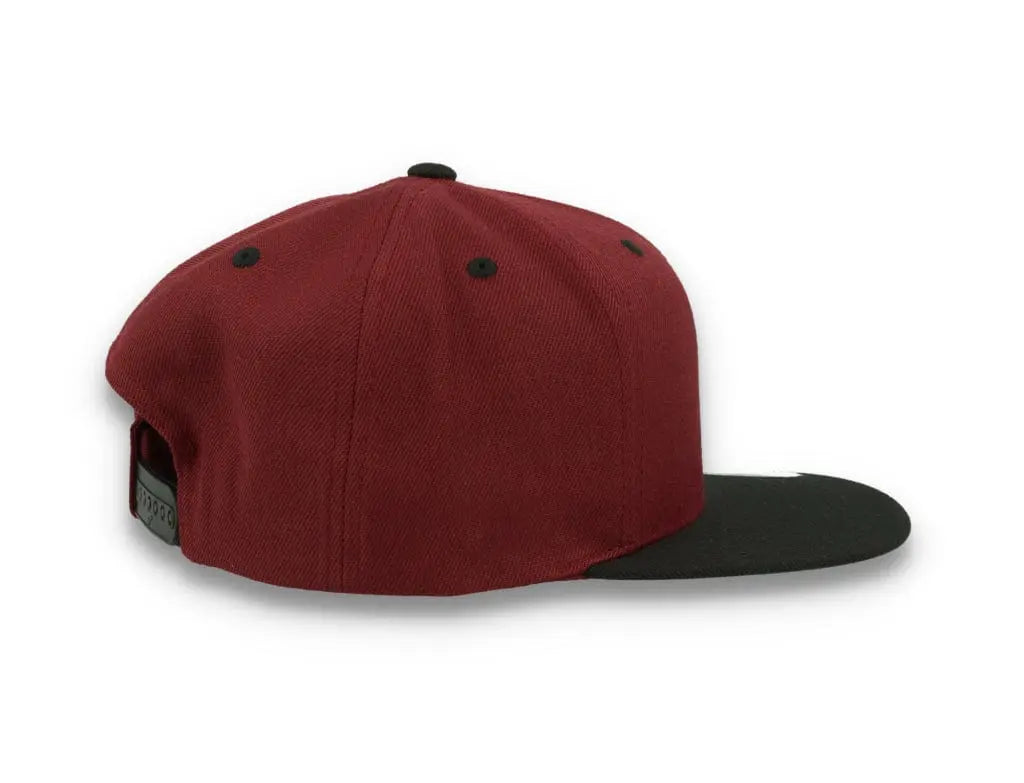 Yupoong Classic Snapback 6089MT Maroon/Black - LOKK