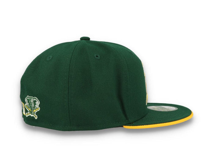 59FIFTY Team Colour Split Oakland Athletics Dark Green - LOKK