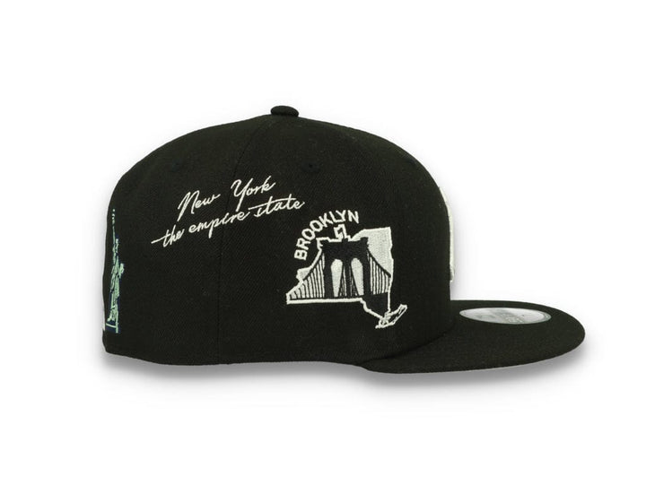 59FIFTY Script New York Yankees Black/White - LOKK