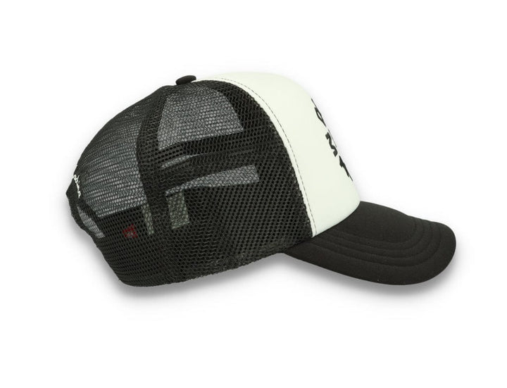 Trucker Cap Black Deus Circle Logo Black/White - LOKK
