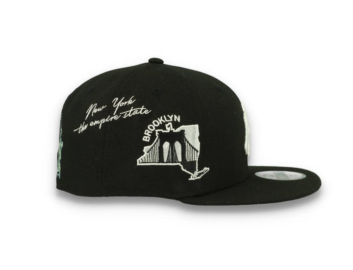 59FIFTY Script New York Yankees Black/White - LOKK