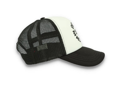Trucker Cap Black Deus Circle Logo Black/White