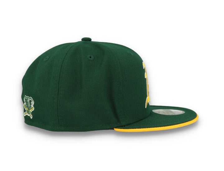 59FIFTY Team Colour Split Oakland Athletics Dark Green - LOKK