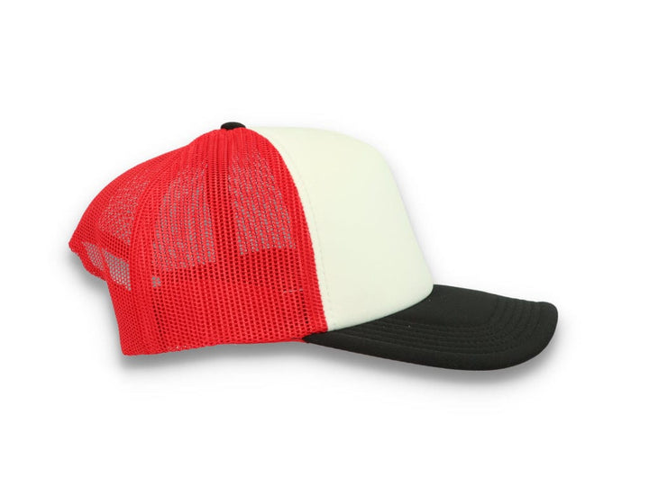 Trucker Cap White/Red/Black Atlantis Rapper Foam - LOKK