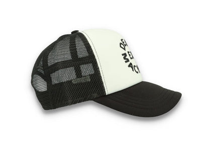 Trucker Cap Black Deus Circle Logo Black/White