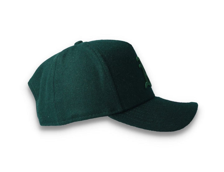9FORTY A-Frame Melton Wool Oakland Athletics Dark Green - LOKK