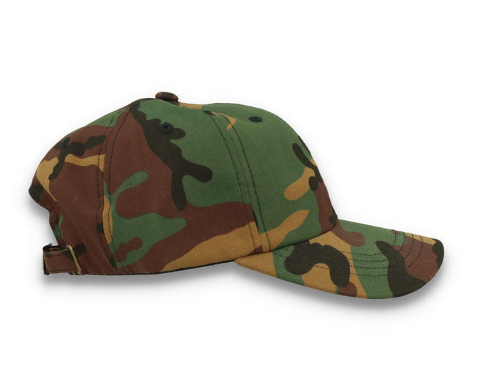 Low Profile Camo Cotton Cap 6245CM Woodland Camo - LOKK