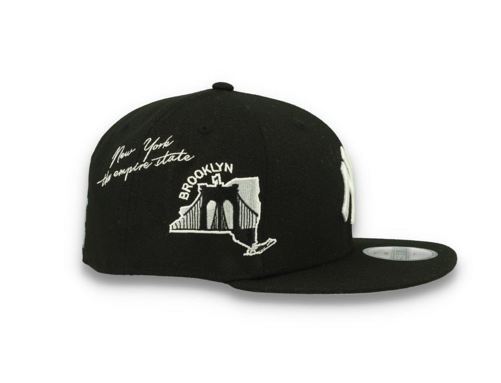 59FIFTY Script New York Yankees Black/White - LOKK