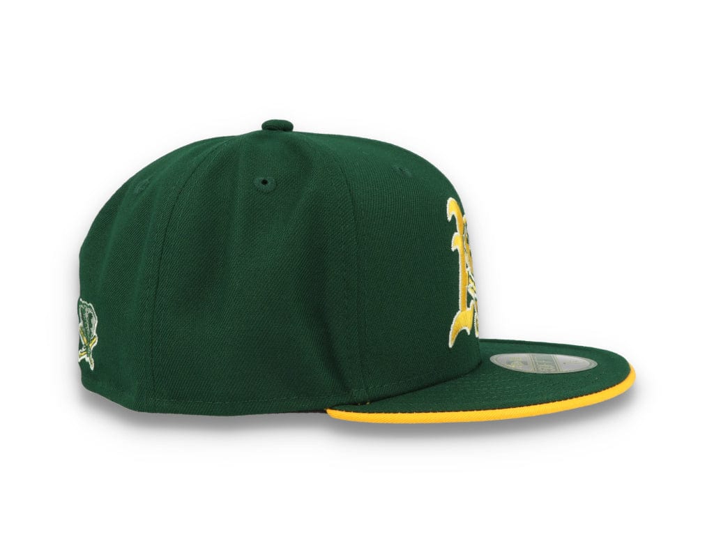 59FIFTY Team Colour Split Oakland Athletics Dark Green - LOKK