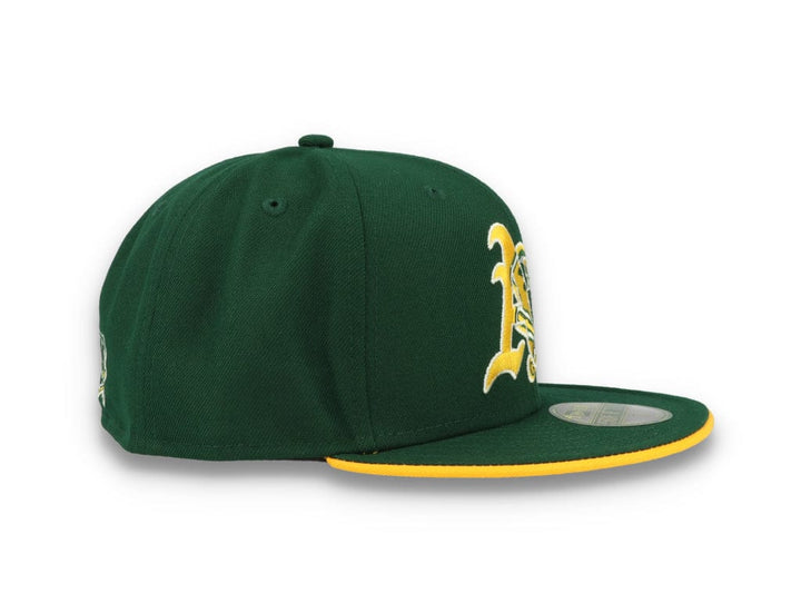 59FIFTY Team Colour Split Oakland Athletics Dark Green - LOKK