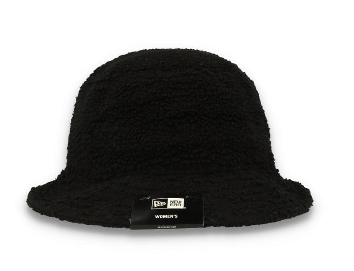 Bucket Hat Womens Borg Black - LOKK