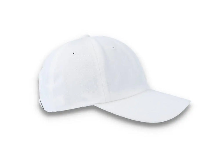 White Dad Cap Low Profile Cotton Twill - Yupoong 6245CM - LOKK