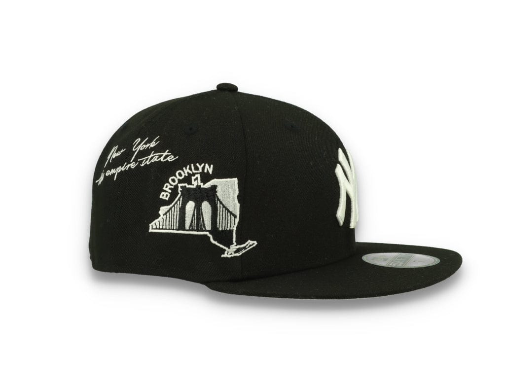 59FIFTY Script New York Yankees Black/White - LOKK