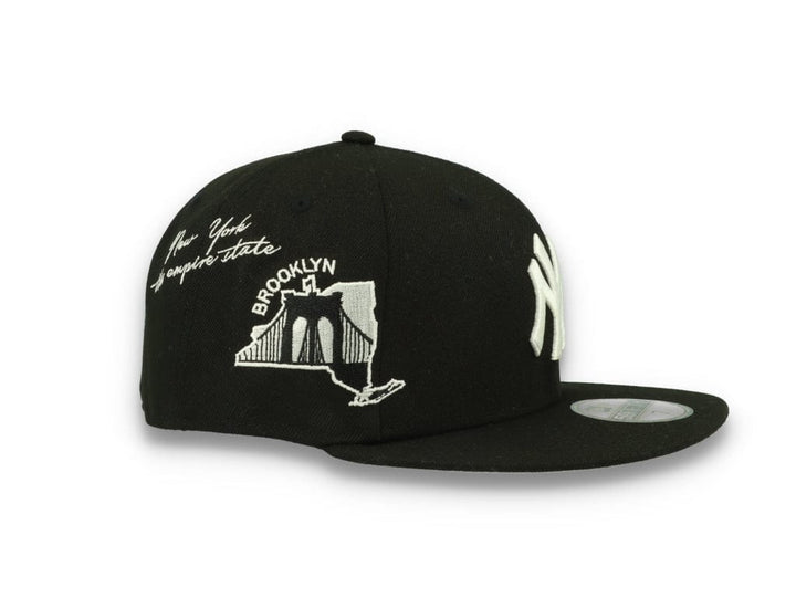 59FIFTY Script New York Yankees Black/White - LOKK