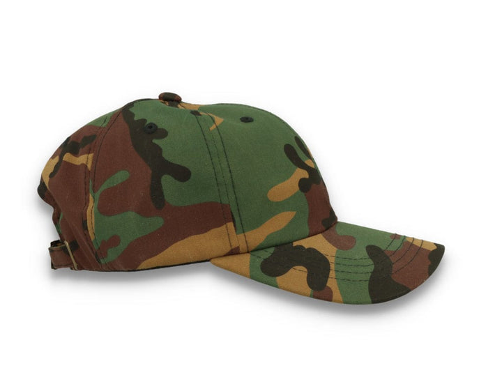 Low Profile Camo Cotton Cap 6245CM Woodland Camo - LOKK