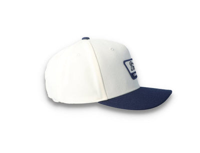Snapback Cap White/Navy Linwood