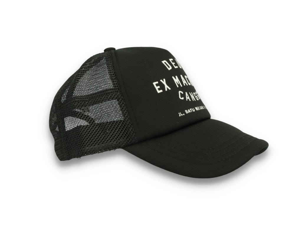 Trucker Cap Black Deus Canggu Address - LOKK
