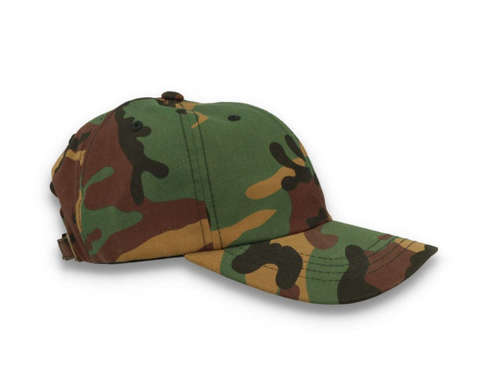 Low Profile Camo Cotton Cap 6245CM Woodland Camo - LOKK