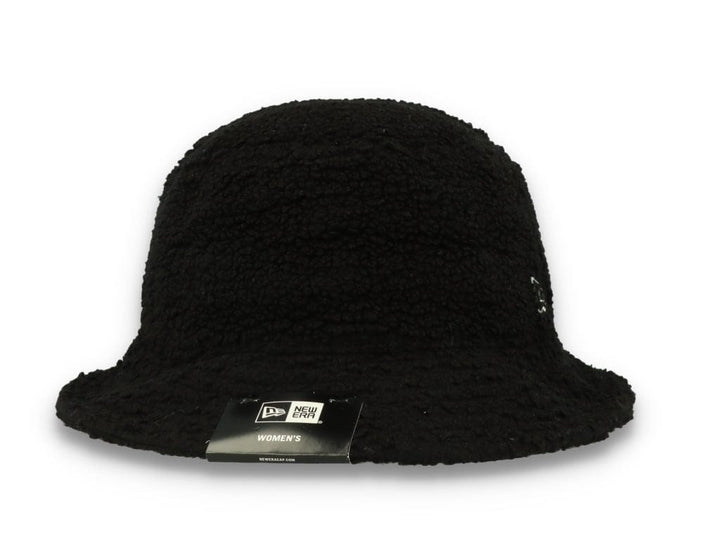 Bucket Hat Womens Borg Black - LOKK