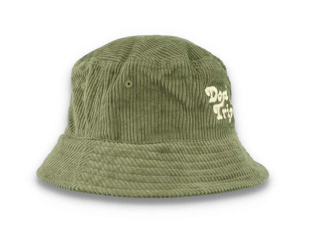 Bucket Hat Olive Green Free & Easy Don't Trip Fat Corduroy