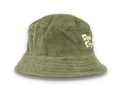 Bucket Hat Olive Green Free & Easy Don't Trip Fat Corduroy