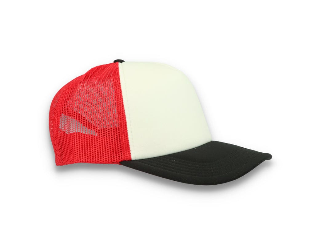 Trucker Cap White/Red/Black Atlantis Rapper Foam - LOKK