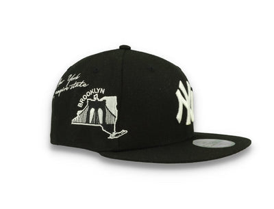 59FIFTY Script New York Yankees Black/White