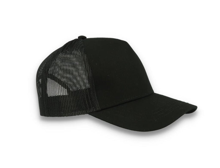 Trucker Cap Black/Black Atlantis Rapper Cotton - LOKK