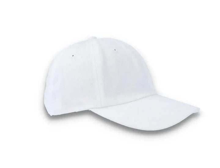 White Dad Cap Low Profile Cotton Twill - Yupoong 6245CM - LOKK