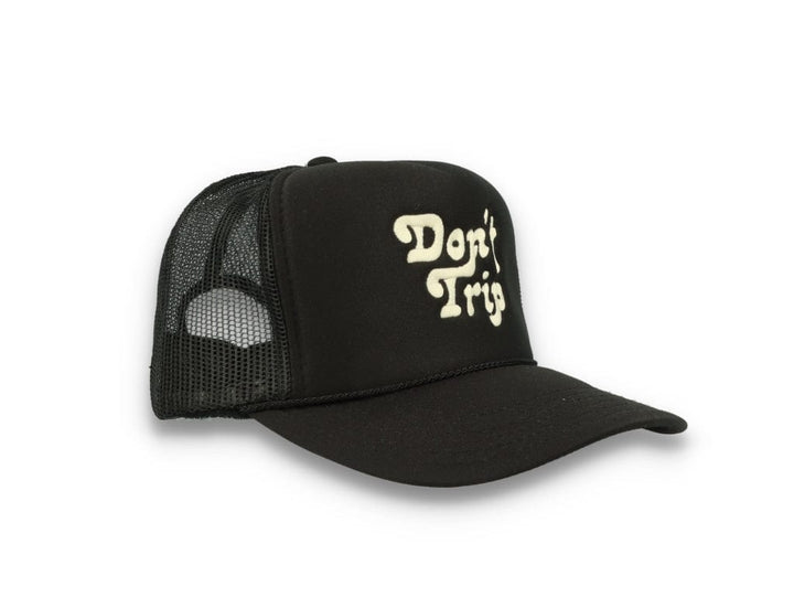 Trucker Cap Free & Easy Don't Trip Black/Black - LOKK