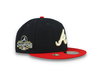 59FIFTY Gold Atlanta Braves