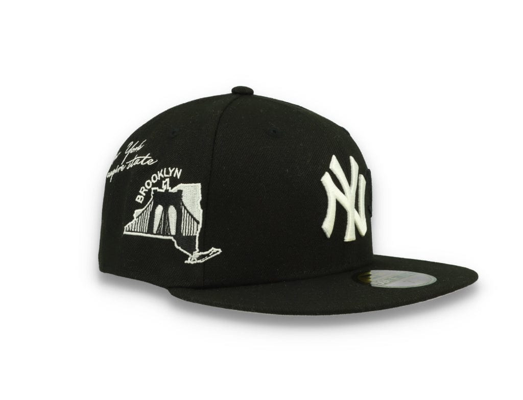 59FIFTY Script New York Yankees Black/White - LOKK