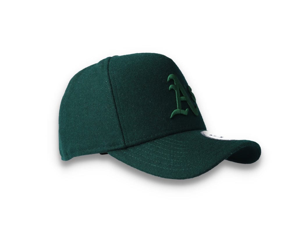 9FORTY A-Frame Melton Wool Oakland Athletics Dark Green - LOKK