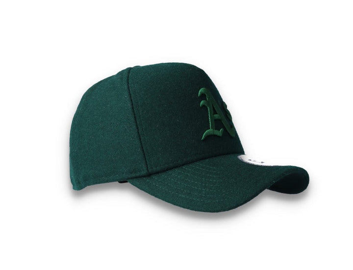 9FORTY A-Frame Melton Wool Oakland Athletics Dark Green - LOKK