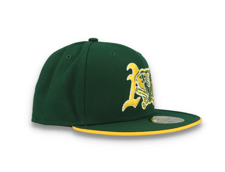 59FIFTY Team Colour Split Oakland Athletics Dark Green - LOKK
