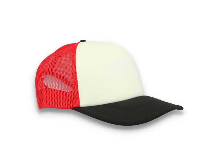 Trucker Cap White/Red/Black Atlantis Rapper Foam - LOKK