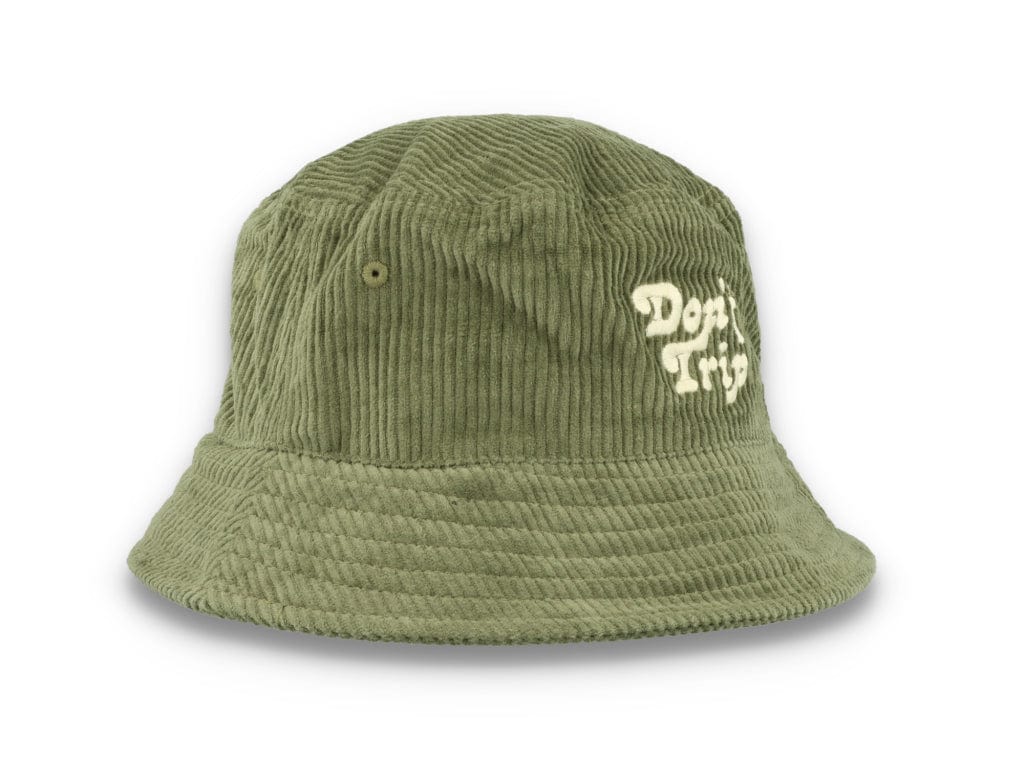 Bucket Hat Olive Green Free & Easy Don't Trip Fat Corduroy