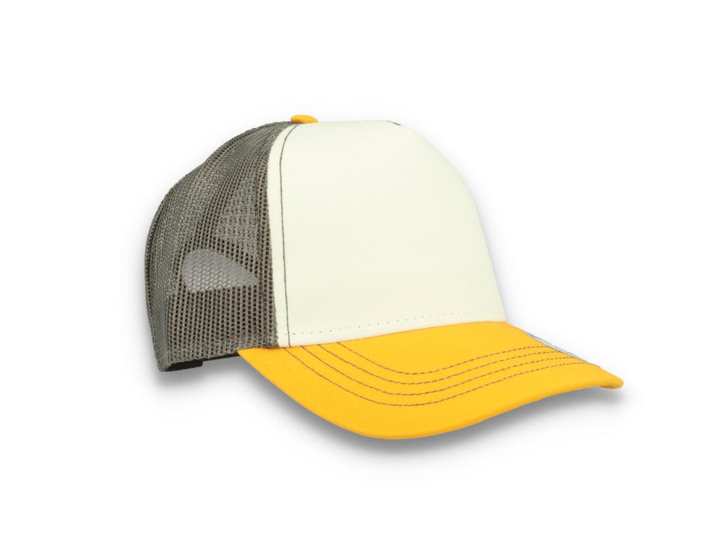 Trucker Cap White/Yellow/Dark Grey Atlantis Rapper Canvas - LOKK