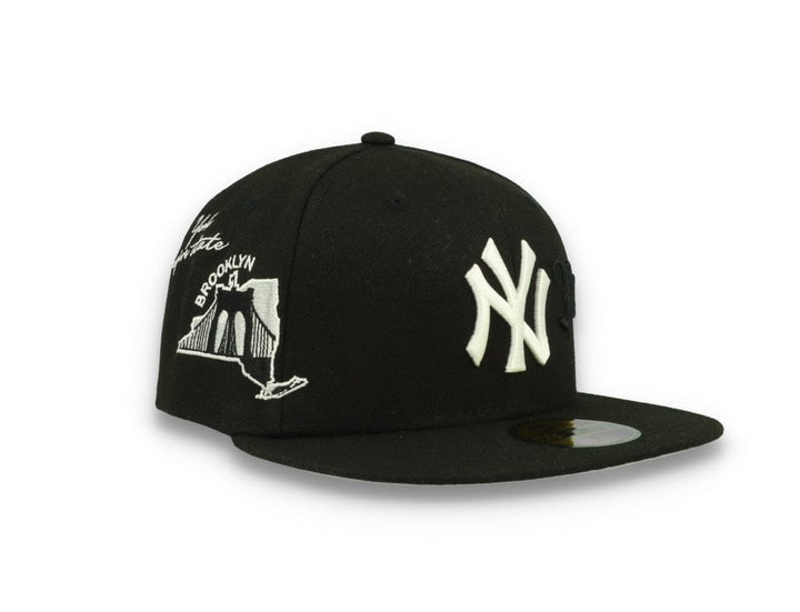 59FIFTY Script New York Yankees Black/White - LOKK
